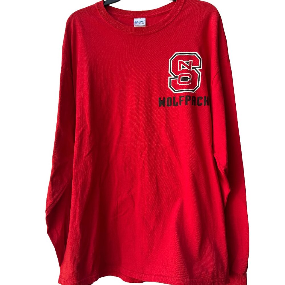 North Carolina NC State University Wolfpack Gildan Long-Sleeve Tee Shirt, XL